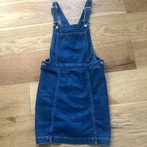 H&M Denim Overall Dress size 10